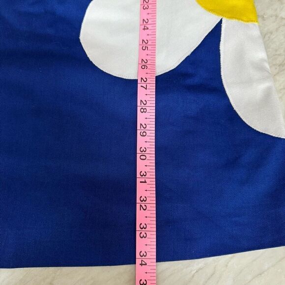 Lisa Perry 100% cotton a line dress size 2 daisy appliqué floral made in USA - Picture 7 of 7